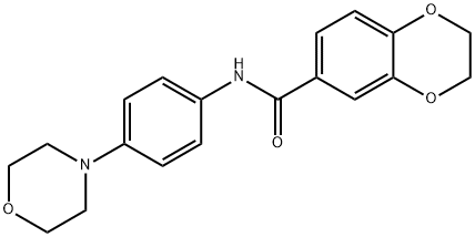 N-(4-morpholinophenyl)-2,3-dihydrobenzo[b][1,4]dioxine-6-carboxamide Structure