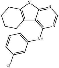 N-(3-chlorophenyl)-5,6,7,8-tetrahydrobenzo[4,5]thieno[2,3-d]pyrimidin-4-amine,313952-60-2,结构式