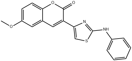6-methoxy-3-(2-(phenylamino)thiazol-4-yl)-2H-chromen-2-one Structure