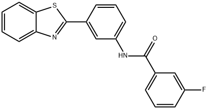 N-(3-(benzo[d]thiazol-2-yl)phenyl)-3-fluorobenzamide Structure