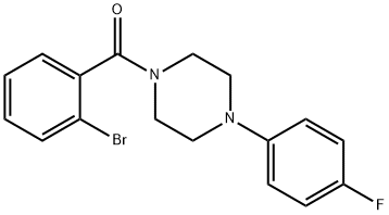 (2-bromophenyl)(4-(4-fluorophenyl)piperazin-1-yl)methanone Structure