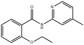 2-ethoxy-N-(4-methylpyridin-2-yl)benzamide 化学構造式