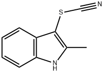 Thiocyanic acid, 2-methyl-1H-indol-3-yl ester Structure