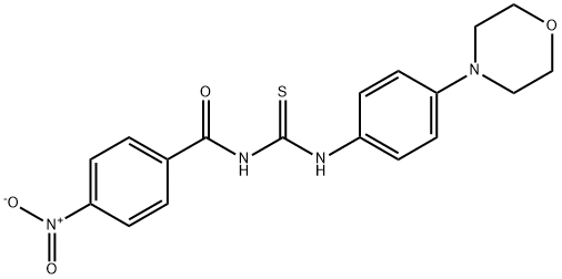 N-((4-morpholinophenyl)carbamothioyl)-4-nitrobenzamide Structure