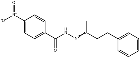 N'-(1-methyl-3-phenylpropylidene)-4-nitrobenzohydrazide Struktur
