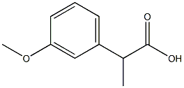2-(3-methoxyphenyl)propanoic acid, 3146-60-9, 结构式