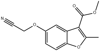 methyl 5-(cyanomethoxy)-2-methylbenzofuran-3-carboxylate Structure