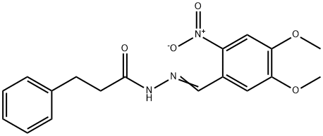 N'-(4,5-dimethoxy-2-nitrobenzylidene)-3-phenylpropanohydrazide|