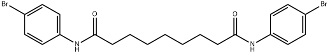 N,N'-bis(4-bromophenyl)nonanediamide 结构式