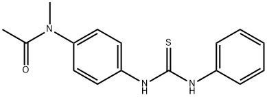 N-{4-[(anilinocarbonothioyl)amino]phenyl}-N-methylacetamide 化学構造式