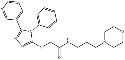 315239-15-7 N-(3-morpholinopropyl)-2-((4-phenyl-5-(pyridin-3-yl)-4H-1,2,4-triazol-3-yl)thio)acetamide