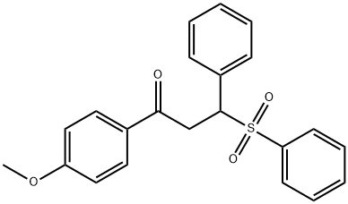 1-(4-methoxyphenyl)-3-phenyl-3-(phenylsulfonyl)propan-1-one Structure
