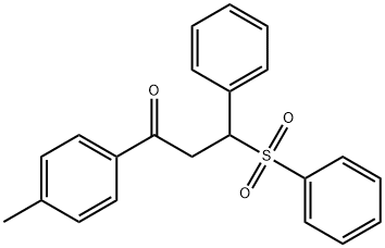 3-phenyl-3-(phenylsulfonyl)-1-(p-tolyl)propan-1-one 结构式