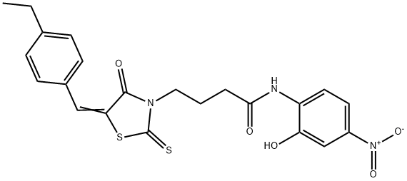 315243-23-3 (Z)-4-(5-(4-ethylbenzylidene)-4-oxo-2-thioxothiazolidin-3-yl)-N-(2-hydroxy-4-nitrophenyl)butanamide