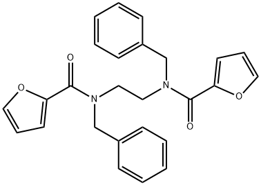 N,N'-1,2-ethanediylbis(N-benzyl-2-furamide) Structure