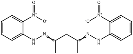 2,2'-(2,4-pentanediylidene)bis[1-(2-nitrophenyl)hydrazine] Struktur