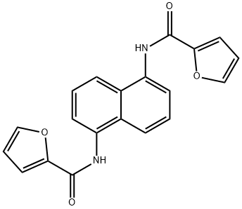 N,N'-1,5-naphthalenediyldi(2-furamide) Structure