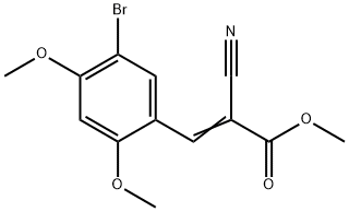 methyl 3-(5-bromo-2,4-dimethoxyphenyl)-2-cyanoacrylate Structure