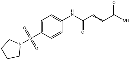 (E)-4-oxo-4-(4-pyrrolidin-1-ylsulfonylanilino)but-2-enoic acid Structure