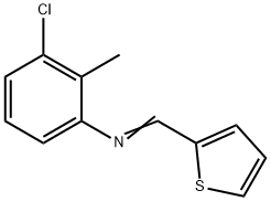 (3-chloro-2-methylphenyl)(2-thienylmethylene)amine 结构式