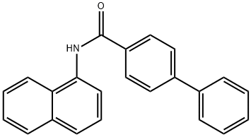 N-1-naphthyl-4-biphenylcarboxamide 结构式