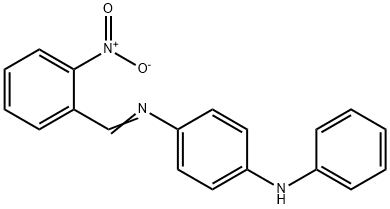 N-(2-nitrobenzylidene)-N'-phenyl-1,4-benzenediamine 结构式