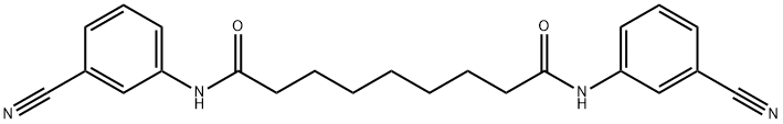 N,N'-bis(3-cyanophenyl)nonanediamide,316145-00-3,结构式