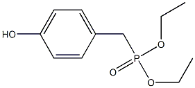 Phosphonic acid, [(4-hydroxyphenyl)methyl]-, diethyl ester Struktur