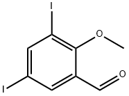 3,5-diiodo-2-methoxybenzaldehyde Struktur