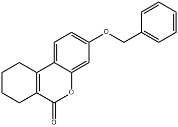 3-(benzyloxy)-7,8,9,10-tetrahydro-6H-benzo[c]chromen-6-one 化学構造式