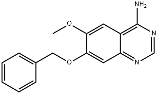 7-(苄氧基)-6-甲氧基喹唑啉-4-胺, 320367-02-0, 结构式