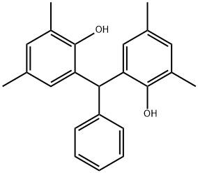 Phenol,2,2'-(phenylmethylene)bis[4,6-dimethyl- Struktur