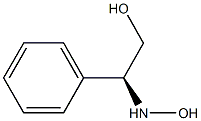 (S)-2-(hydroxyamino)-2-phenylethan-1-ol 化学構造式