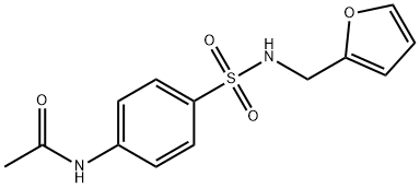 N-[4-(furan-2-ylmethylsulfamoyl)phenyl]acetamide,321531-94-6,结构式