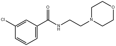 3-chloro-N-(2-morpholin-4-ylethyl)benzamide,321531-97-9,结构式