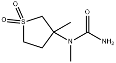 N-methyl-N-(3-methyl-1,1-dioxidotetrahydro-3-thienyl)urea Structure