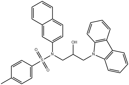 N-(3-(9H-carbazol-9-yl)-2-hydroxypropyl)-4-methyl-N-(naphthalen-2-yl)benzenesulfonamide|