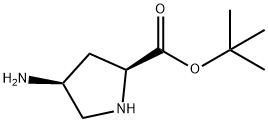 (4S)- 4-amino- L-Proline 1,1-dimethylethyl ester Structure