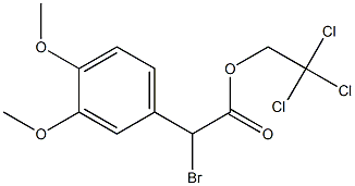 2,2,2-trichloroethyl 2-bromo-2-(3,4-dimethoxyphenyl)acetate Structure