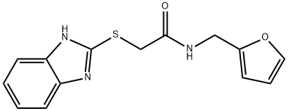 2-((1H-benzo[d]imidazol-2-yl)thio)-N-(furan-2-ylmethyl)acetamide Structure