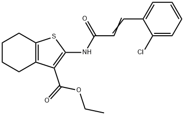 ethyl 2-[[(E)-3-(2-chlorophenyl)prop-2-enoyl]amino]-4,5,6,7-tetrahydro-1-benzothiophene-3-carboxylate|