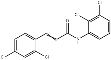 (E)-N-(2,3-dichlorophenyl)-3-(2,4-dichlorophenyl)prop-2-enamide Struktur