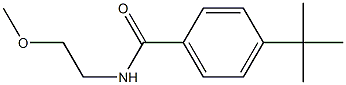 4-tert-butyl-N-(2-methoxyethyl)benzamide Structure