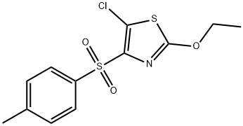 5-chloro-2-ethoxy-4-tosylthiazole Structure