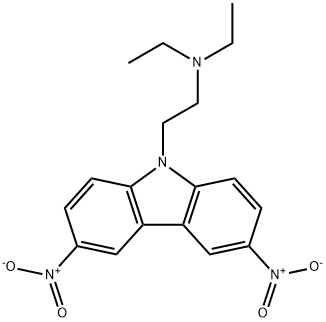 2-(3,6-dinitro-9H-carbazol-9-yl)-N,N-diethylethan-1-amine Structure