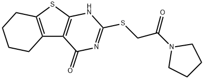 325693-15-0 2-((2-oxo-2-(pyrrolidin-1-yl)ethyl)thio)-5,6,7,8-tetrahydrobenzo[4,5]thieno[2,3-d]pyrimidin-4(3H)-one