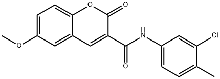 N-(3-chloro-4-methylphenyl)-6-methoxy-2-oxo-2H-chromene-3-carboxamide Structure