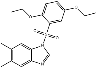 1-((2,5-diethoxyphenyl)sulfonyl)-5,6-dimethyl-1H-benzo[d]imidazole|