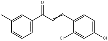 (2E)-3-(2,4-dichlorophenyl)-1-(3-methylphenyl)prop-2-en-1-one Structure