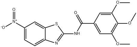 3,4,5-trimethoxy-N-(6-nitrobenzo[d]thiazol-2-yl)benzamide Struktur